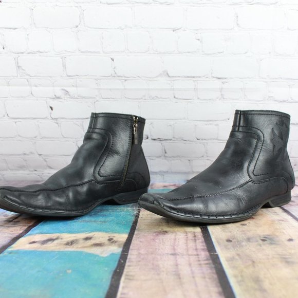 GUESS Square Toe Side Zip Ankle Boots Size 12 - Picture 2 of 9